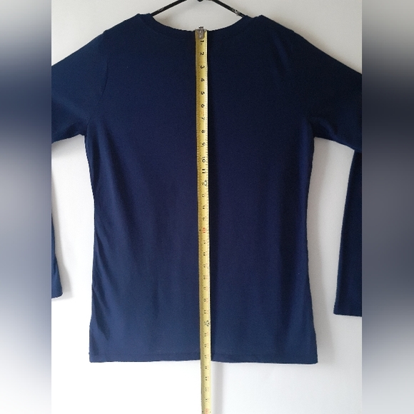 Arizona Jeans Co. women's navy long-sleeve owl print top size XL - Picture 8 of 10